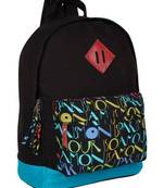 Paris Black Canvas Backpack