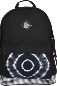 Contour Black Canvas Backpack