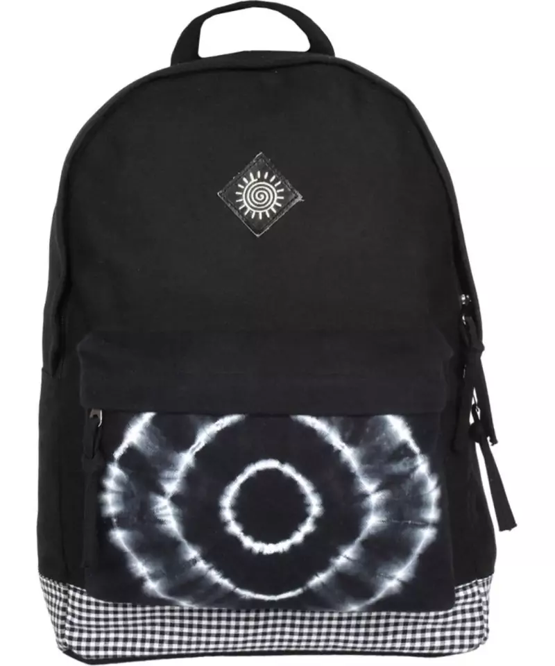 Contour Black Canvas Backpack