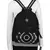 Contour Black Canvas Backpack