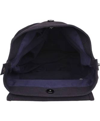 Monochrome Blue Canvas Backpack 3