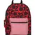 Flora Red Canvas Backpack