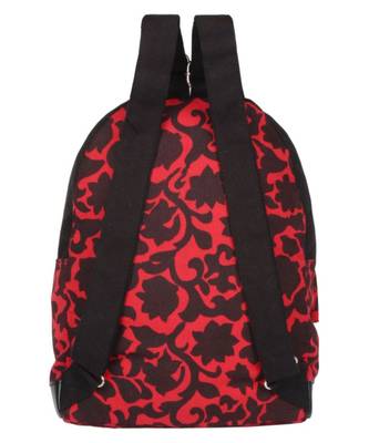 Flora Red Canvas Backpack 4