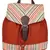 Streak Orange Canvas Backpack