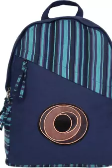 Streak Blue Canvas Backpack