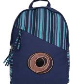 Streak Blue Canvas Backpack