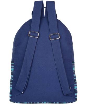 Streak Blue Canvas Backpack 4