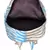 Zebra Blue Canvas Backpack
