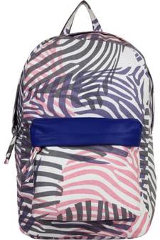 Zebra Purple Canvas Backpack