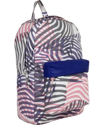 Zebra Purple Canvas Backpack 2