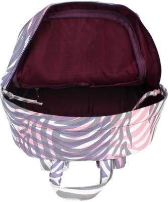 Zebra Purple Canvas Backpack 3