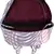 Zebra Purple Canvas Backpack