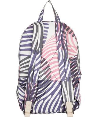 Zebra Purple Canvas Backpack 4
