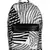 Zebra Black Canvas Backpack
