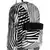 Zebra Black Canvas Backpack