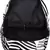 Zebra Black Canvas Backpack