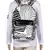 Zebra Black Canvas Backpack