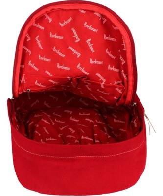 Basic Red Canvas Backpack 3