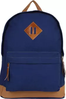 Basic Blue Canvas Backpack