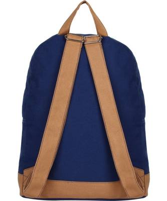 Basic Blue Canvas Backpack 4
