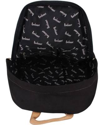 Basic Black Canvas Backpack 3