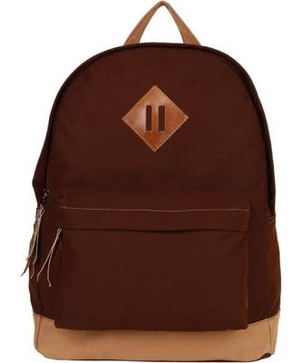 Basic Brown Canvas Backpack 1