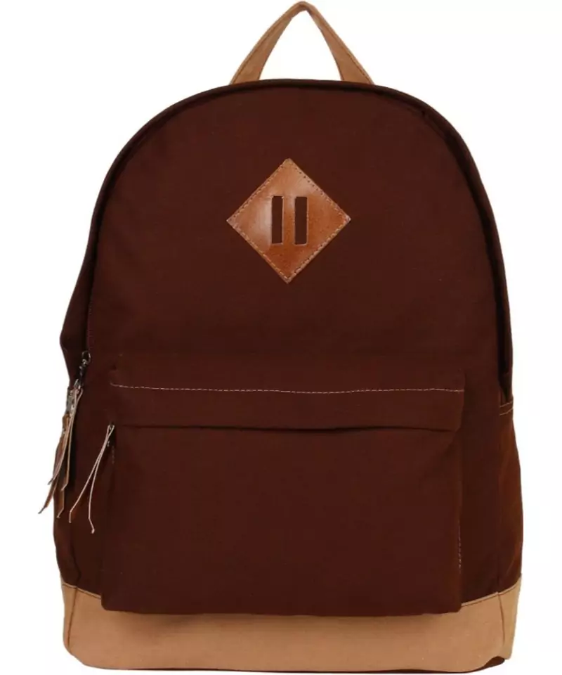 Basic Brown Canvas Backpack