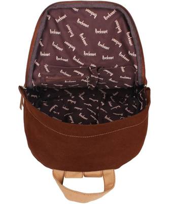 Basic Brown Canvas Backpack 3