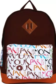 Paris Brown Canvas Backpack