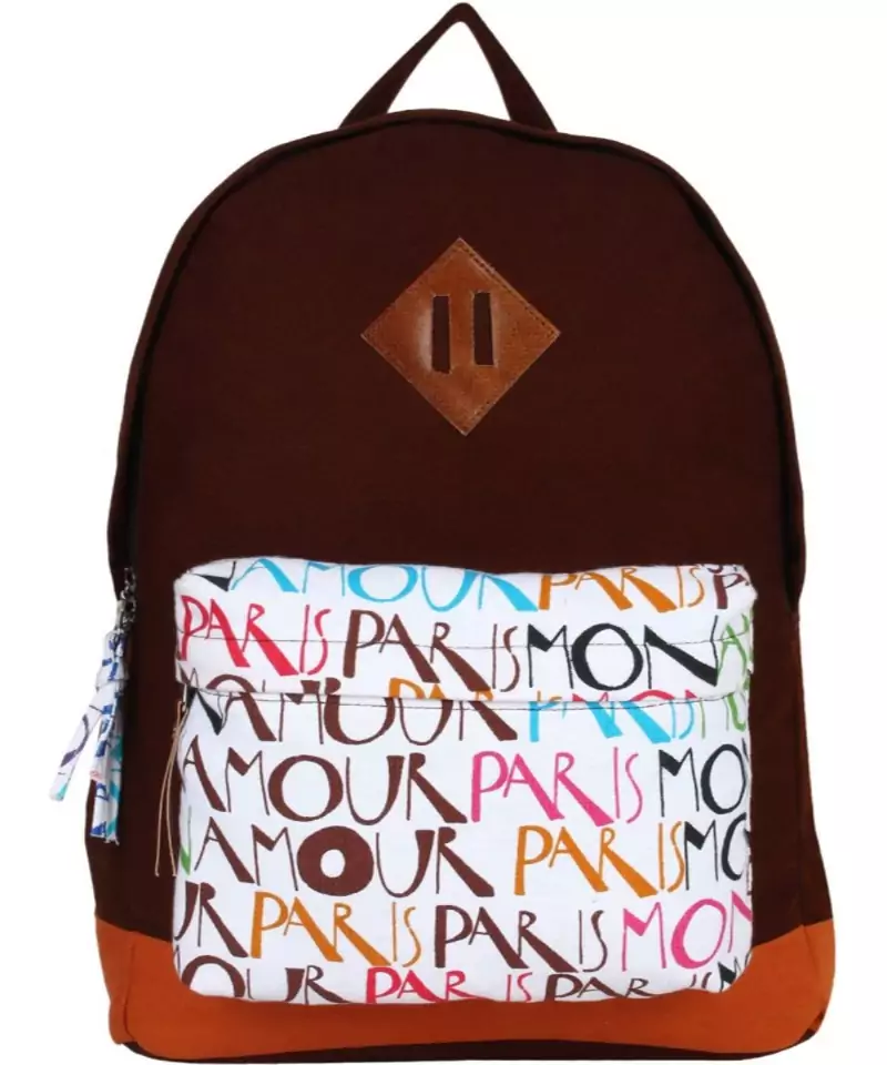 Paris Brown Canvas Backpack