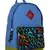 Paris Blue Canvas Backpack