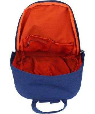 Paris Blue Canvas Backpack 3