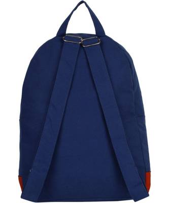 Paris Blue Canvas Backpack 4