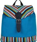 Streak Blue Canvas Backpack