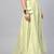Green Chanderi Cotton Woven Flared Skirt