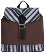 Streak Brown Canvas Backpack