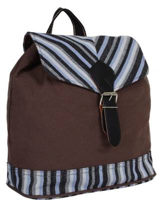 Streak Brown Canvas Backpack 2