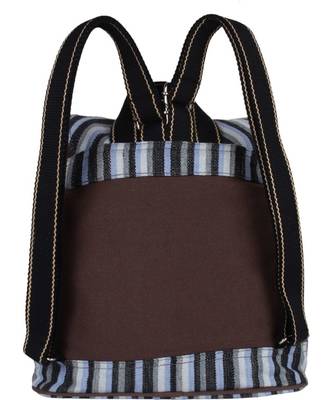 Streak Brown Canvas Backpack 4