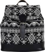 Nava Black Jacquard Backpack