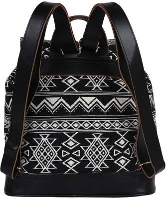 Nava Black Jacquard Backpack 4