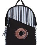 Streak Black Canvas Backpack