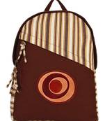 Streak Brown Canvas Backpack