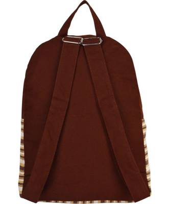 Streak Brown Canvas Backpack 4