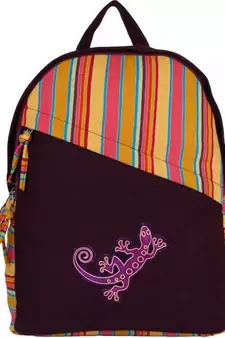 Streak Brown Canvas Backpack