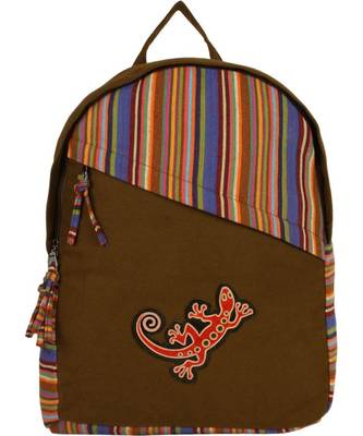 Streak Green Canvas Backpack 1