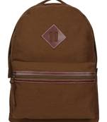 Classic Khaki Canvas Backpack