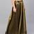 Black Silk Blend Woven Flared Skirt