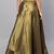 Black Silk Blend Woven Flared Skirt