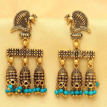 Blue Jhumkas 1