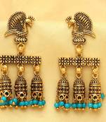 Blue Jhumkas